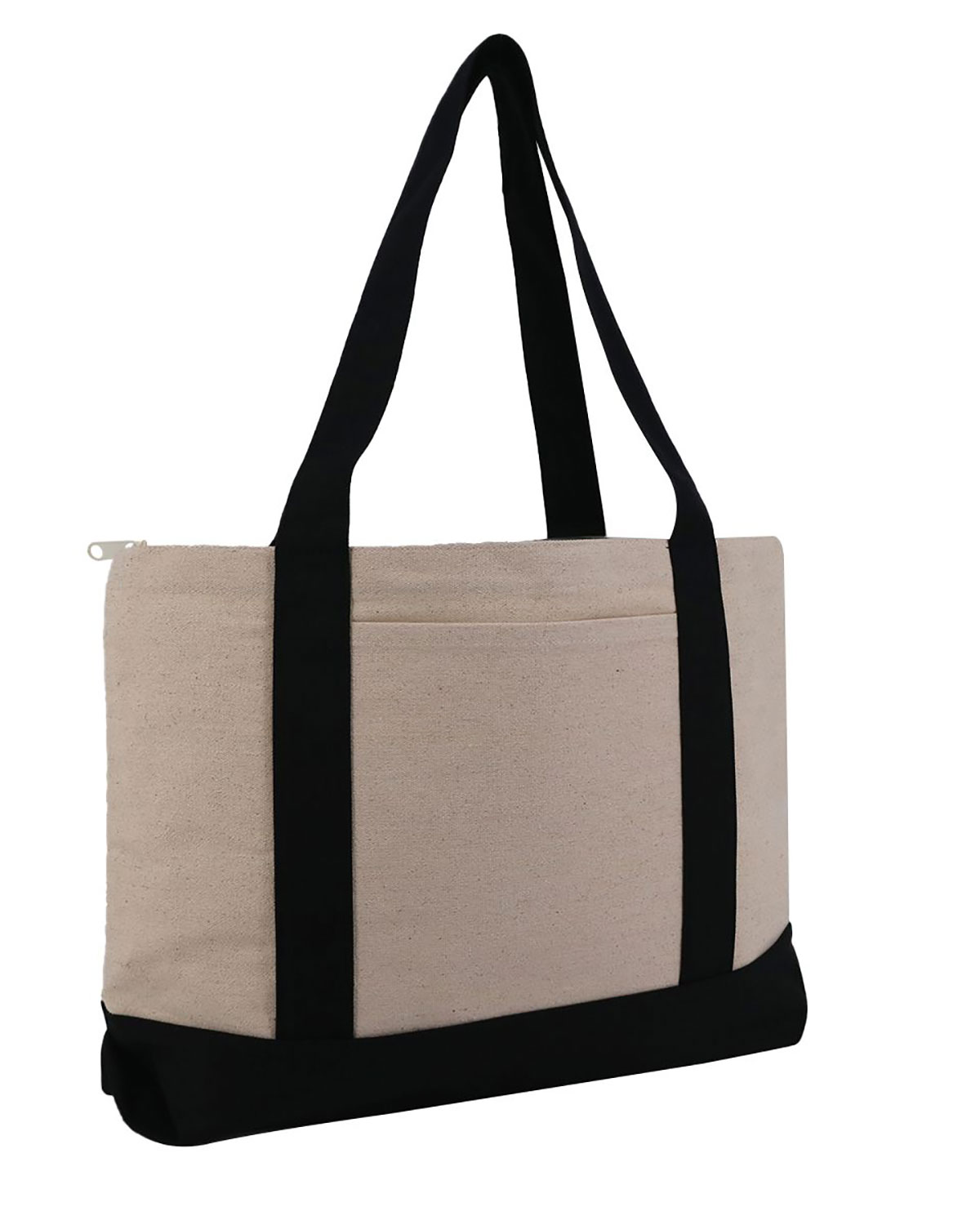 Liberty Bags 8862 Large Zippered Cotton Canvas Tote