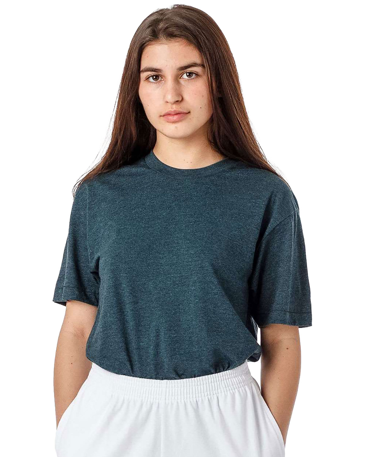 Los Angeles Apparel FF01 Unisex USA-Made 50/50 Poly/Cotton T-Shirt
