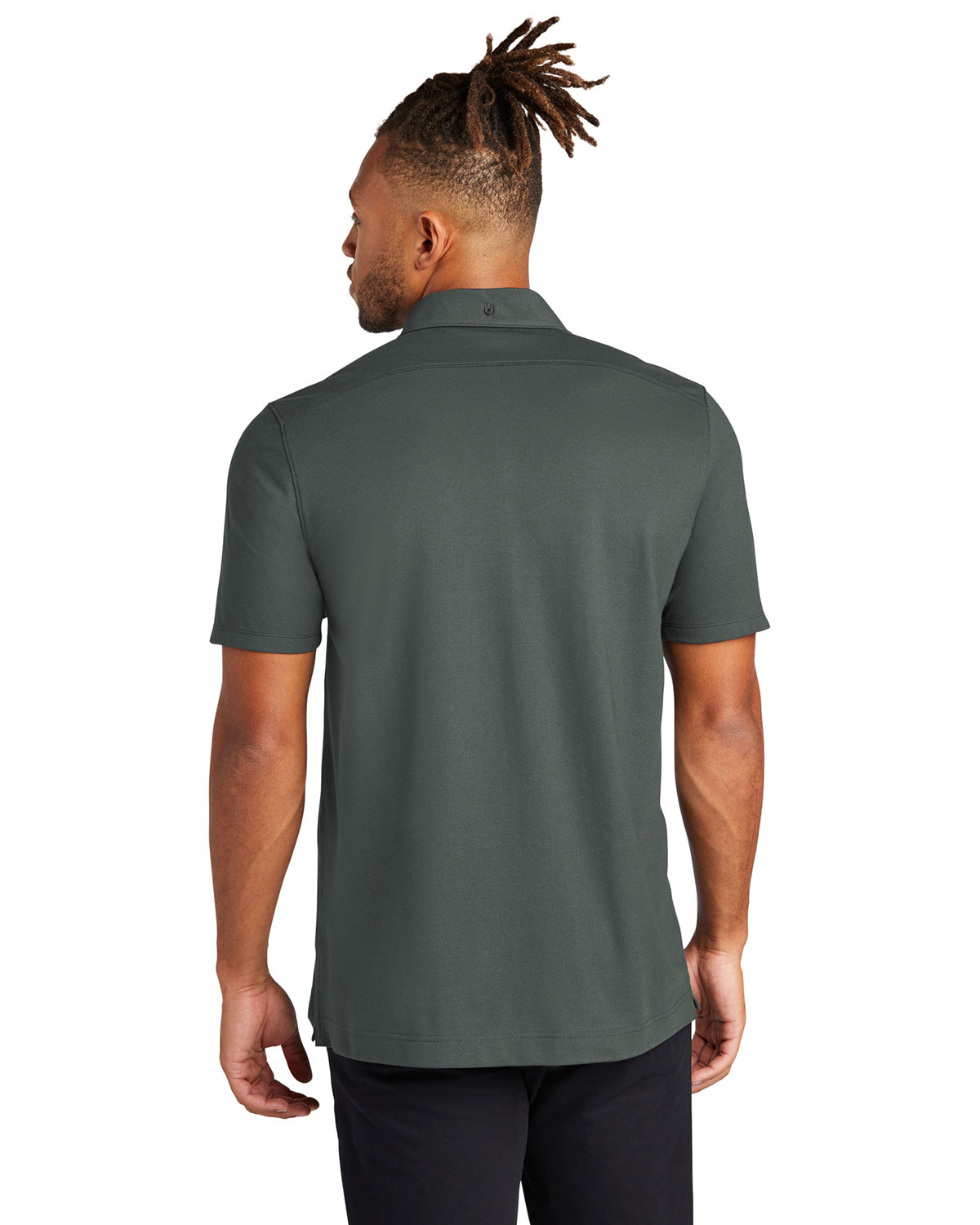Mercer+Mettle MM1006 Stretch Pique Full-Button Polo view 2