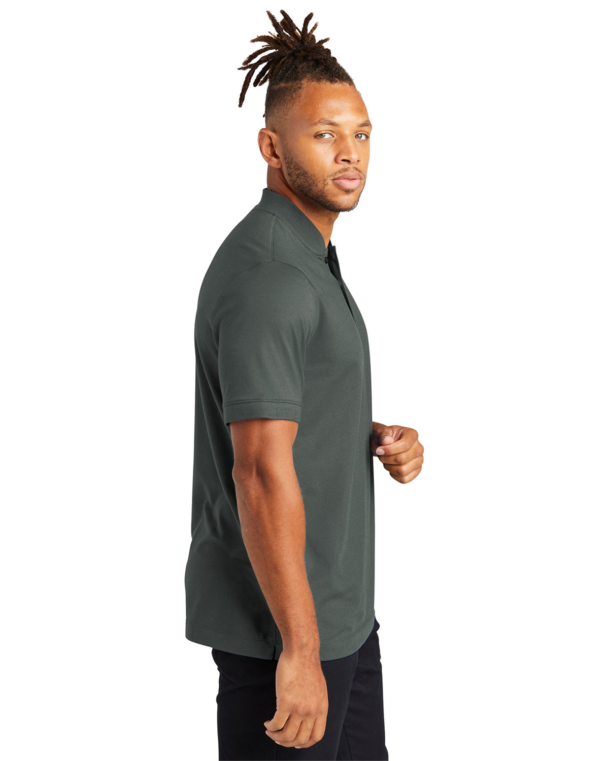 Mercer+Mettle MM1008 Stretch Pique Henley view 3