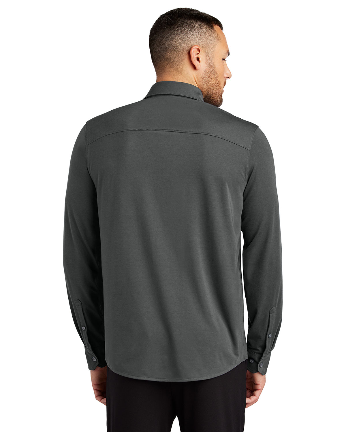 Mercer+Mettle MM1018 Stretch Jersey Long Sleeve Shirt view 2
