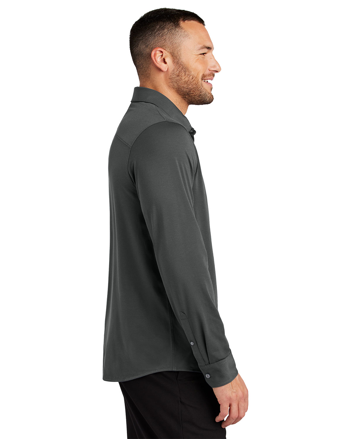 Mercer+Mettle MM1018 Stretch Jersey Long Sleeve Shirt view 3