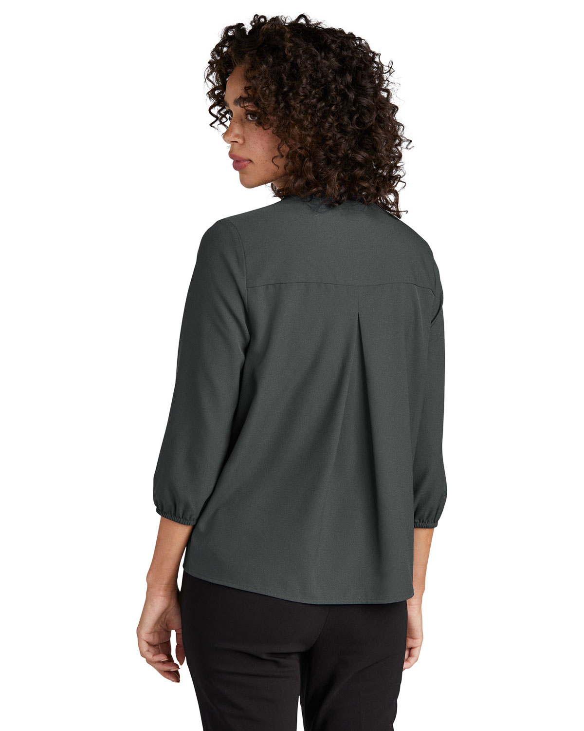 Mercer+Mettle MM2011 Women's Stretch Crepe 3/4-Sleeve Blouse view 2