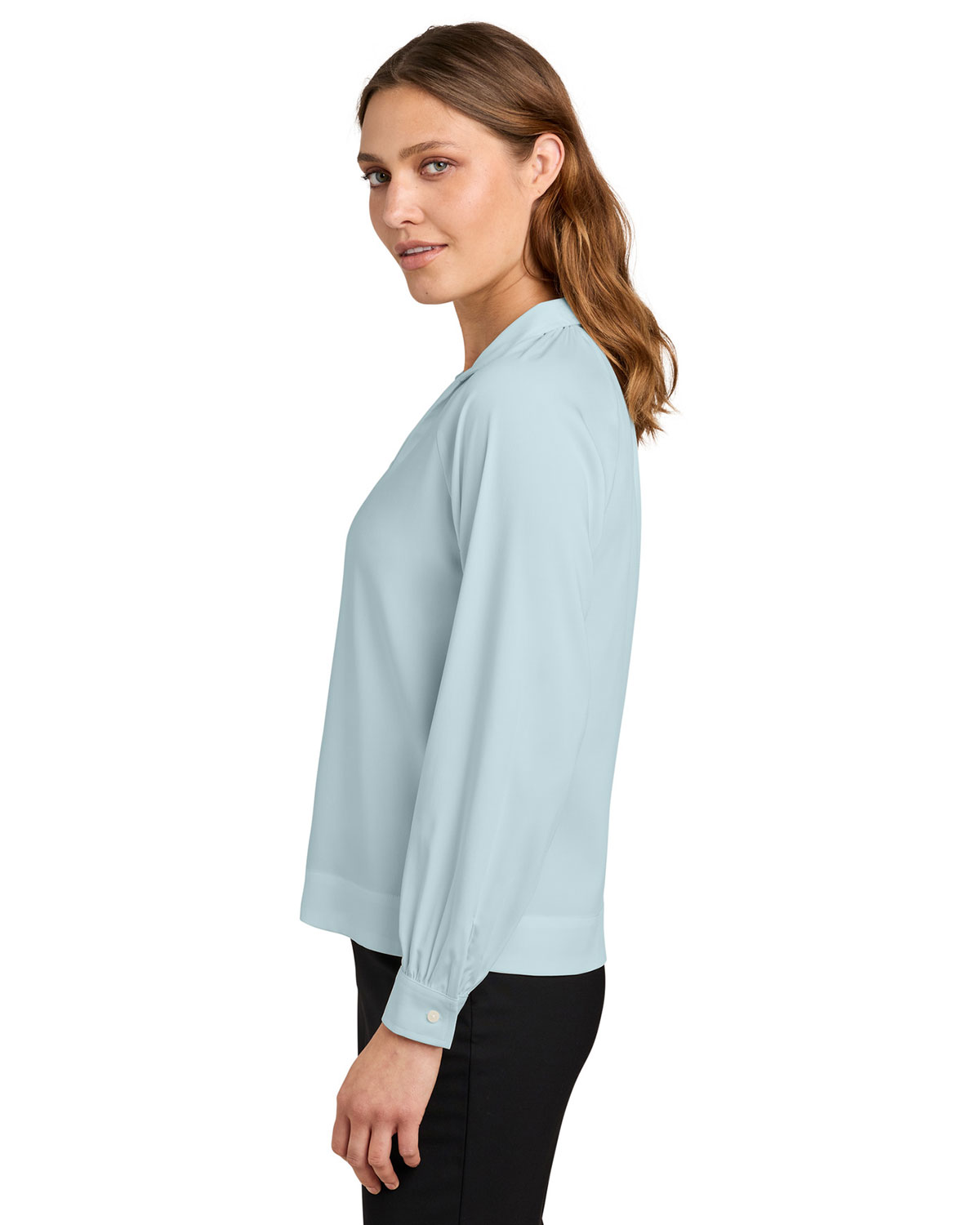 Mercer+Mettle MM2019 Women's Long Sleeve Buttery Soft Popover Blouse view 3