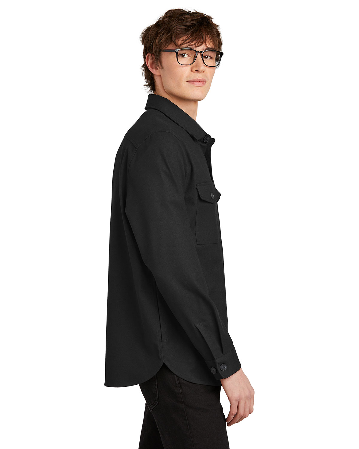 Mercer+Mettle MM2020 Long Sleeve Twill Overshirt view 3