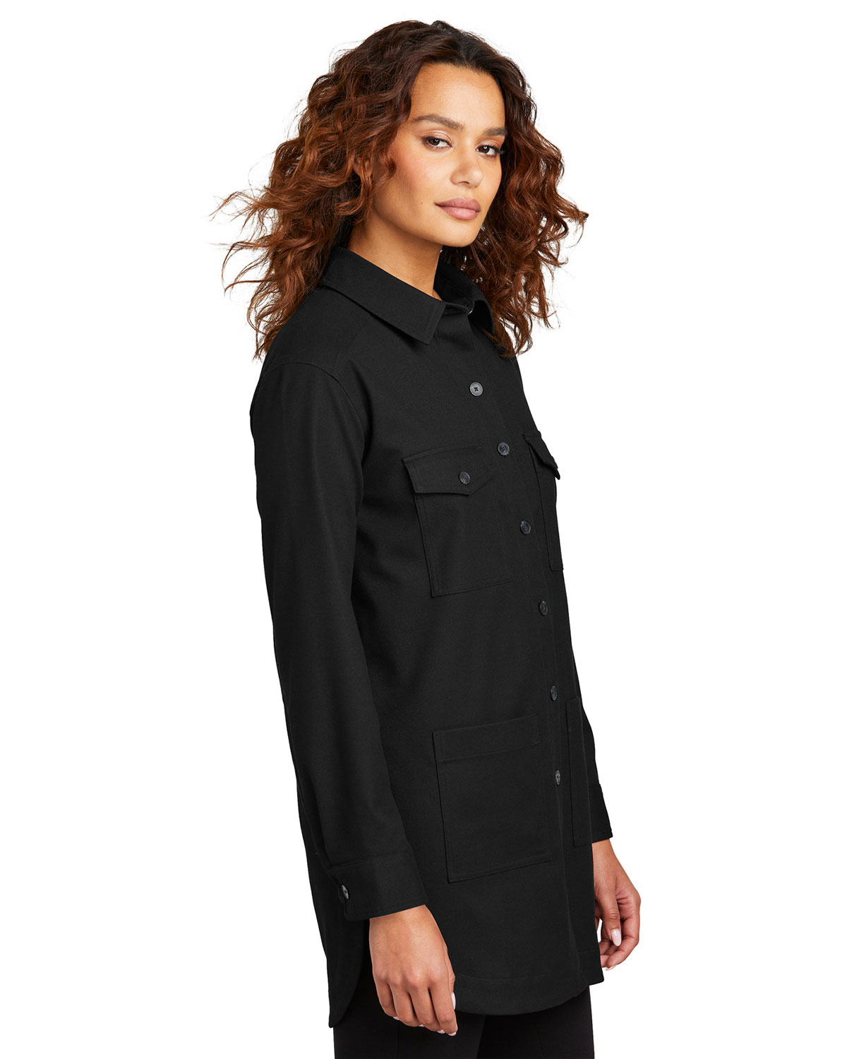 Mercer+Mettle MM2021 Women's Long Sleeve Twill Overshirt view 3