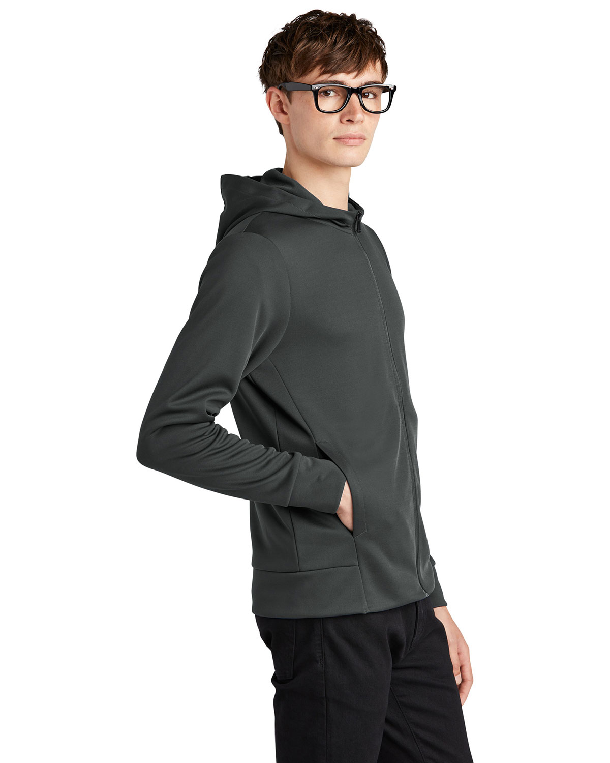 Mercer+Mettle MM3002 Double-Knit Full-Zip Hoodie view 3