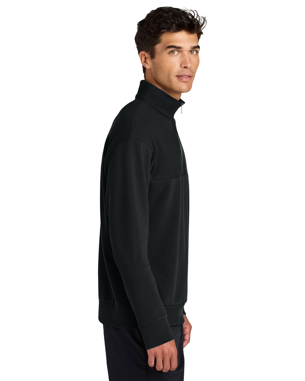Mercer+Mettle MM3040 Linear Texture 1/4-Zip view 3