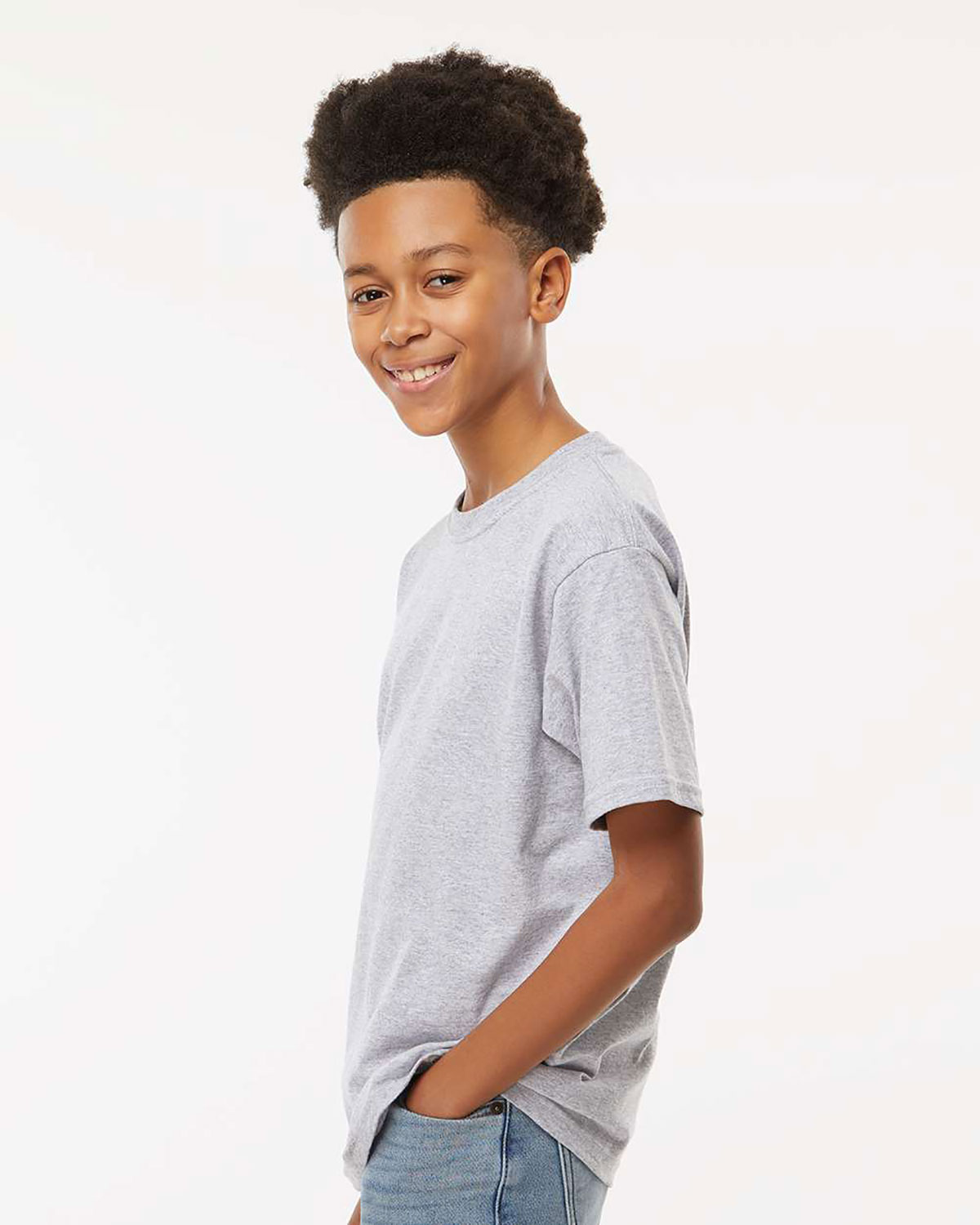 M&O 4850 Youth Gold Soft Touch T-Shirt view 3