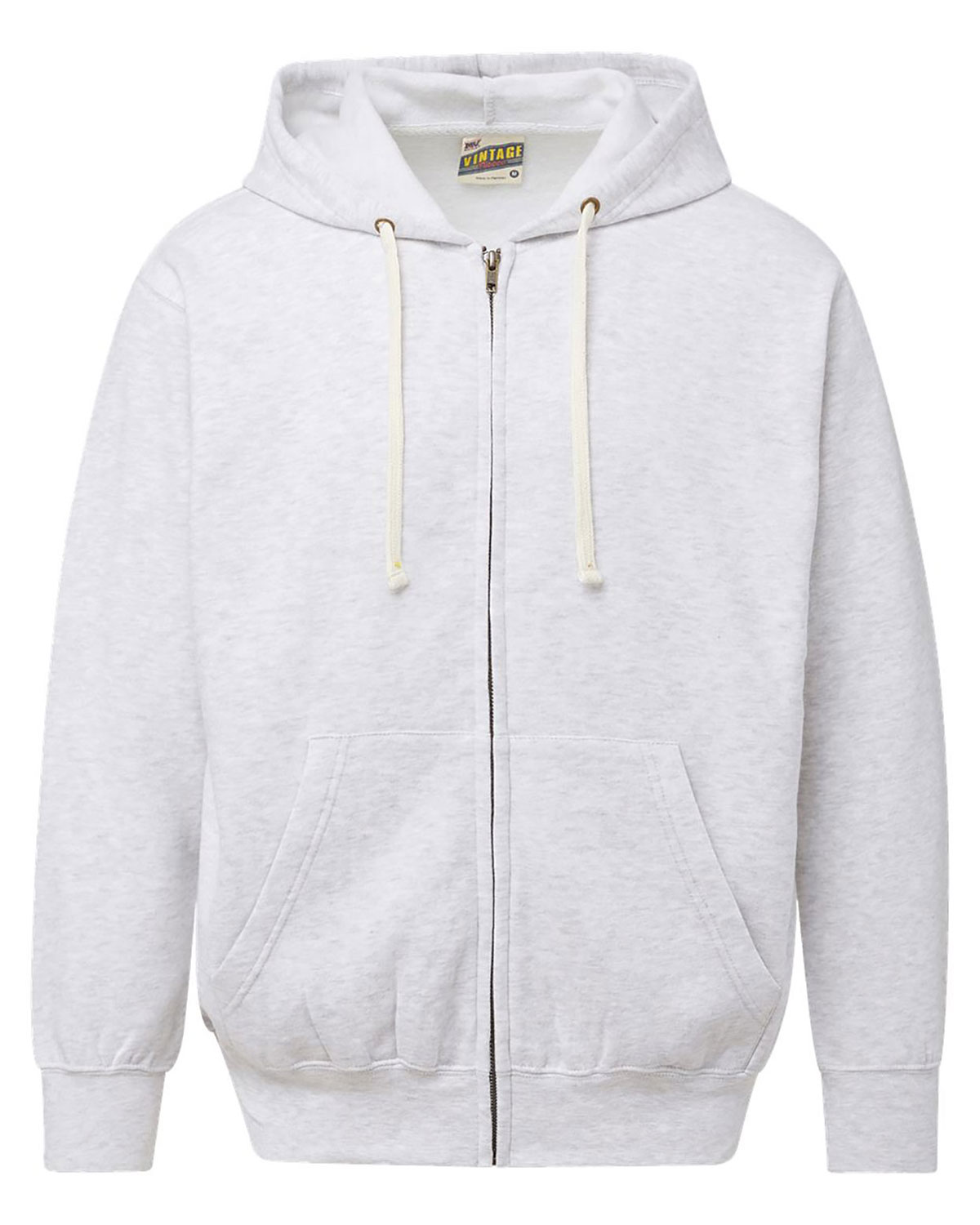 MV Sport 22132 Unisex Vintage Fleece Full-Zip Hooded Sweatshirt