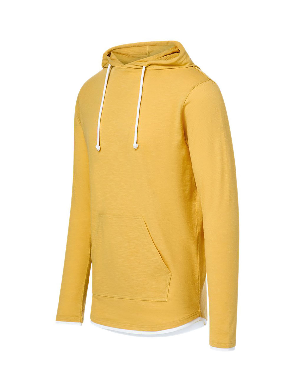 MV Sport 24401 Unisex Miles Slub Hooded Long Sleeve T-Shirt view 3