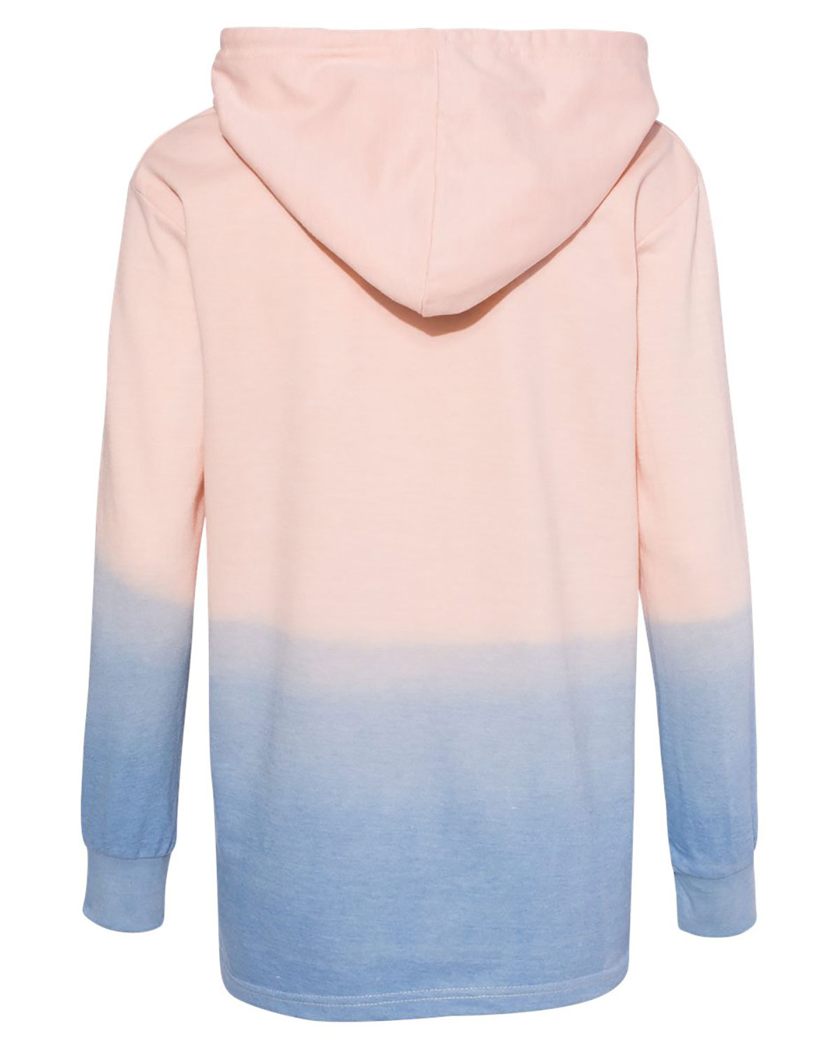 MV Sport W20185 Women's French Terry Ombr� Hooded Sweatshirt view 2