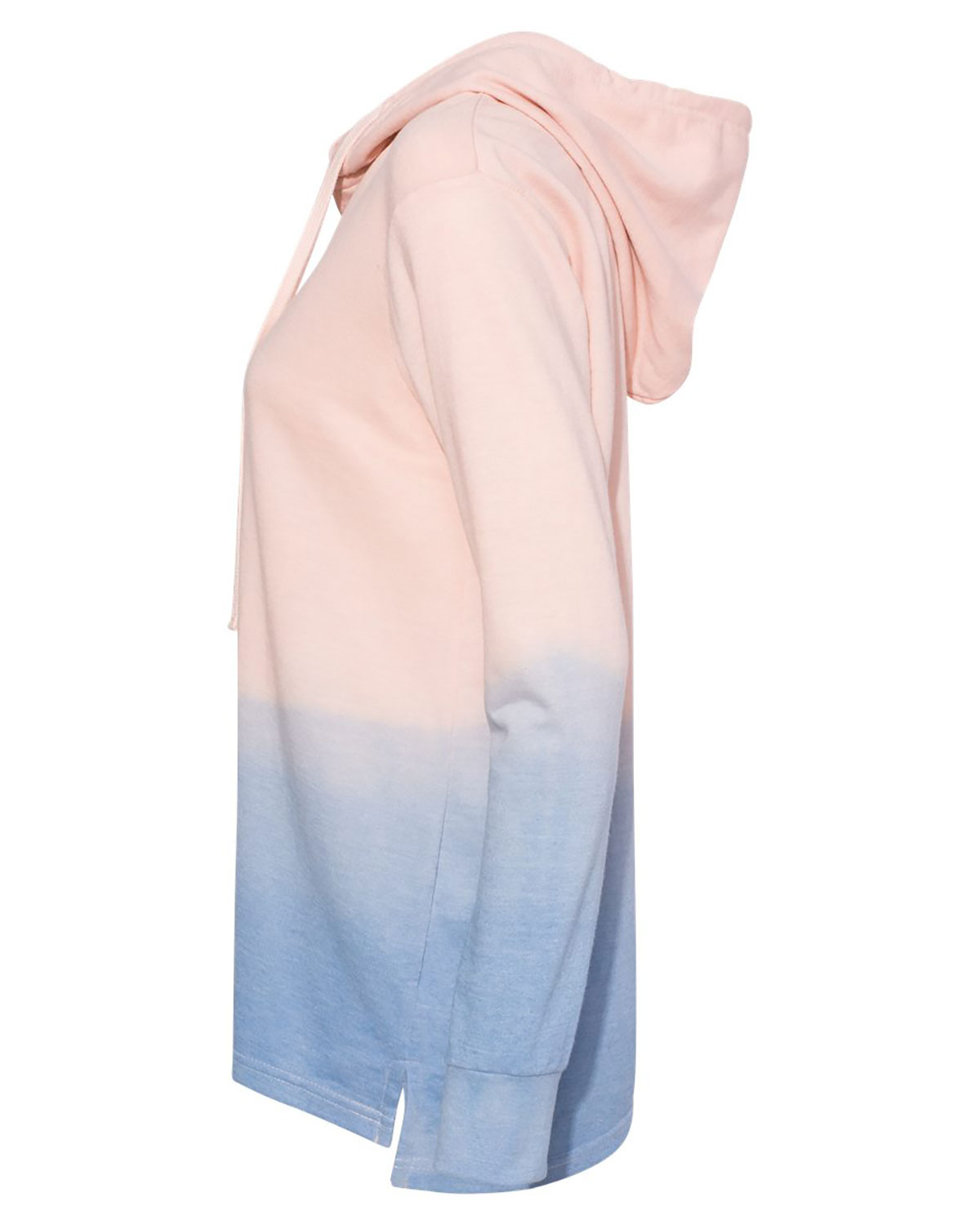 MV Sport W20185 Women's French Terry Ombr� Hooded Sweatshirt view 3