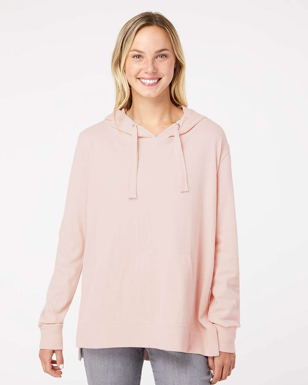 MV Sport W21404 Women's Sueded Jersey Hooded Sweatshirt