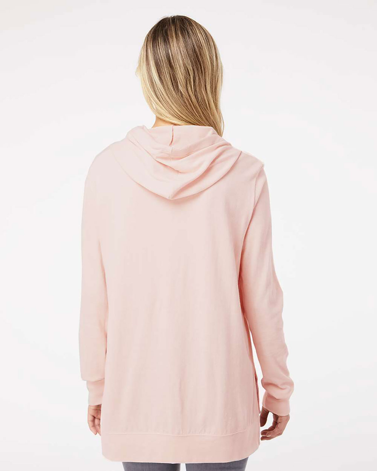 MV Sport W21404 Women's Sueded Jersey Hooded Sweatshirt view 2