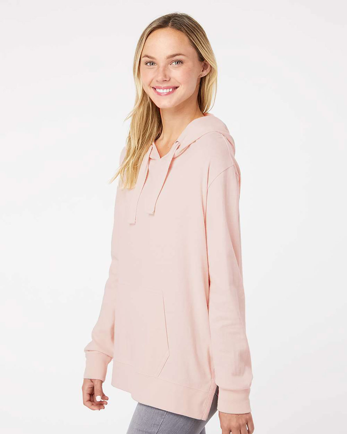 MV Sport W21404 Women's Sueded Jersey Hooded Sweatshirt view 3