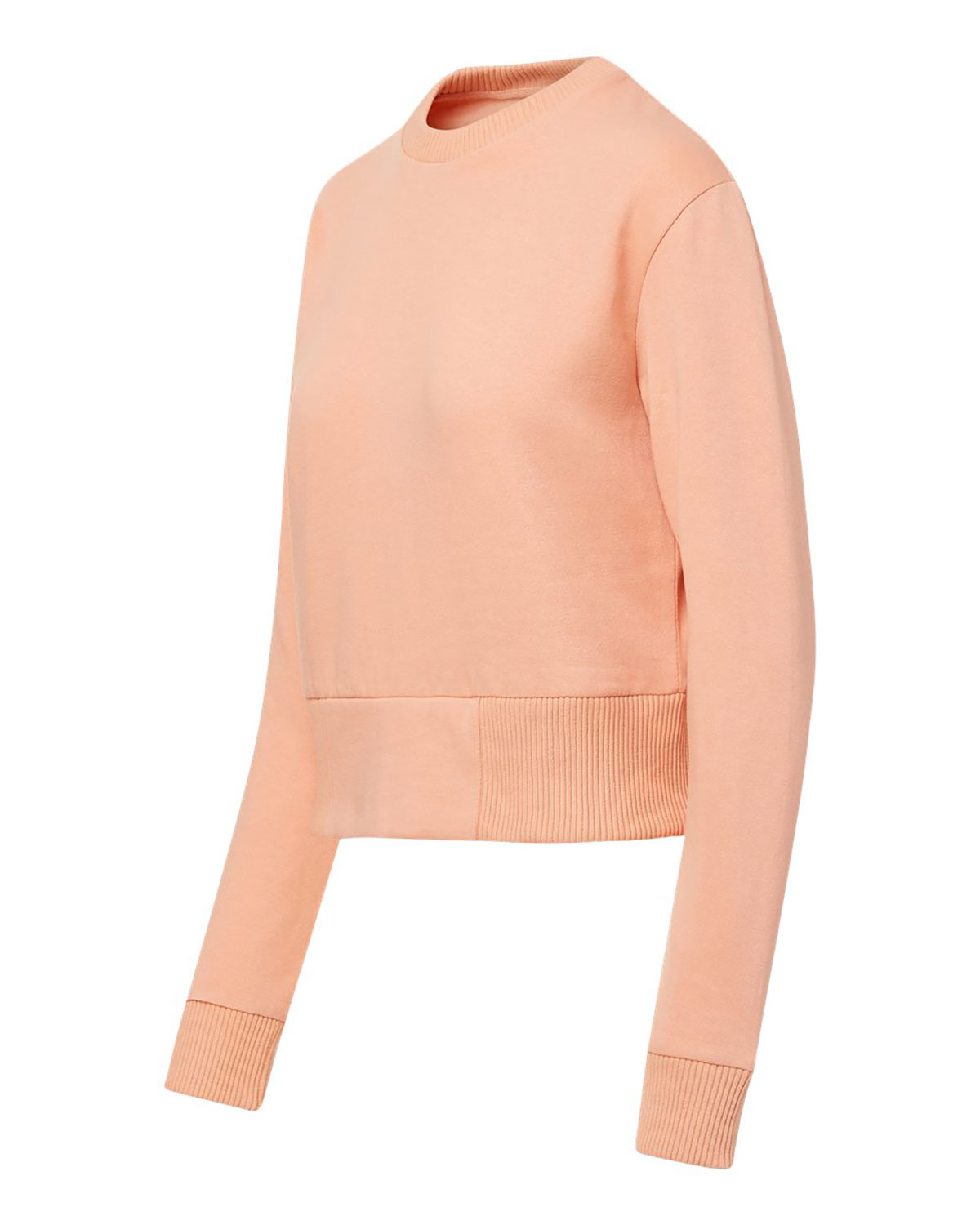 MV Sport W22106 Women's Romi Cloud Fleece Crop Crewneck Sweatshirt view 3