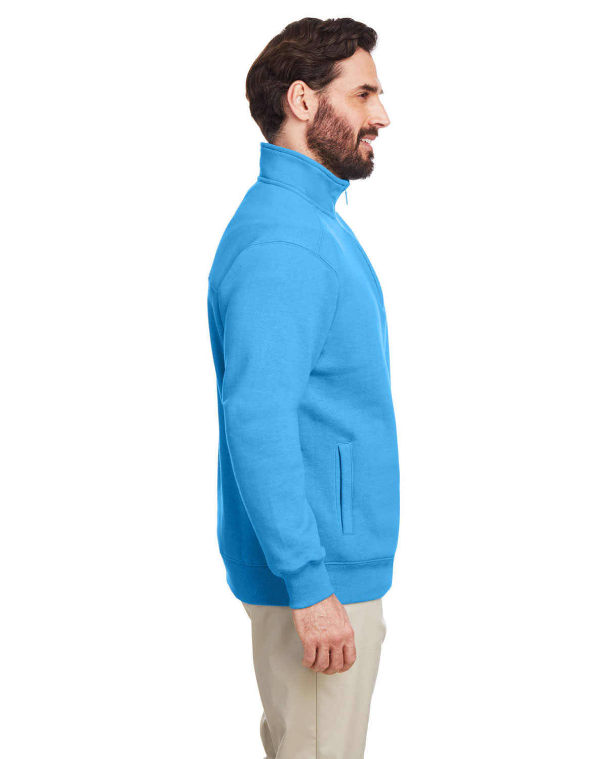 Nautica N17176 Men's Anchor Fleece Quarter-Zip Pullover view 3
