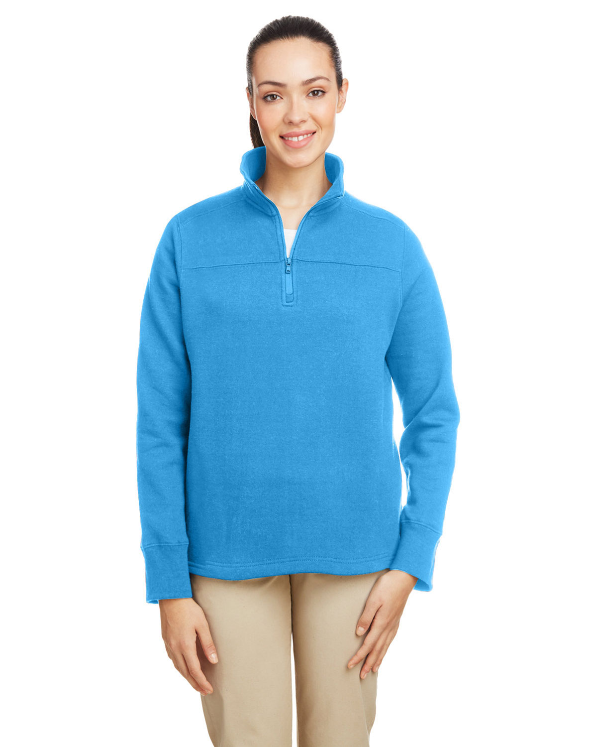 Nautica N17397 Women's Anchor Fleece Quarter-Zip Sweatshirt