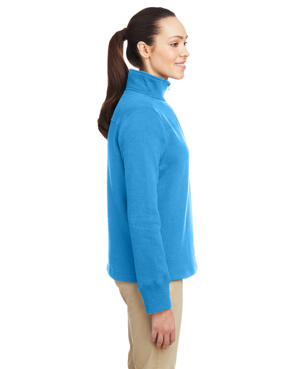 Nautica N17397 Women's Anchor Fleece Quarter-Zip Sweatshirt view 3