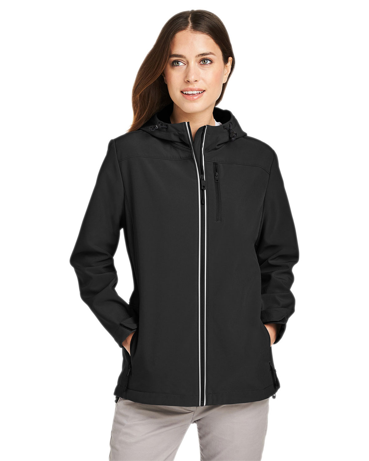 Nautica N17790 Women's Wavestorm Hooded Soft Shell Jacket