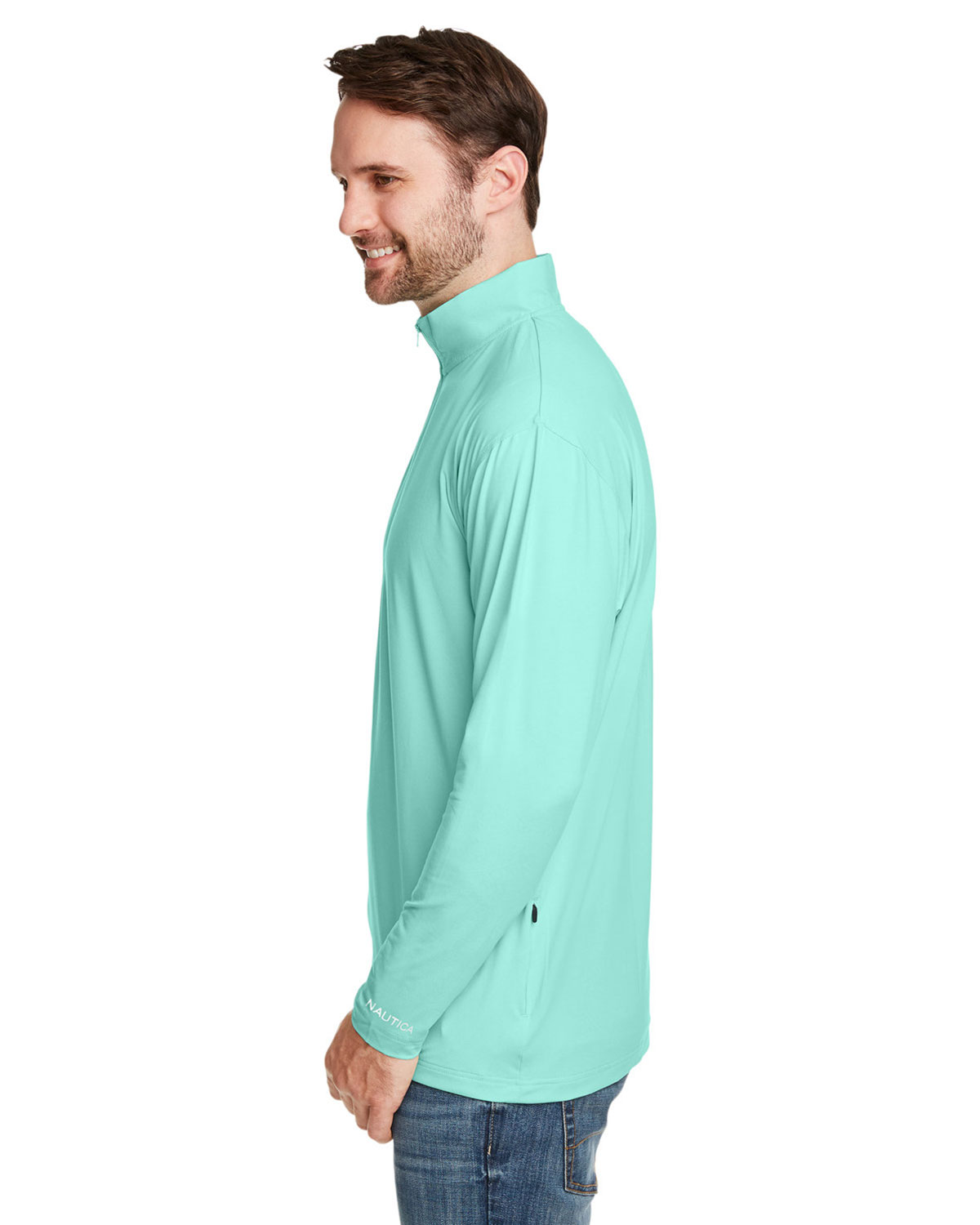 Nautica N17924 Men's Saltwater Quarter-Zip Pullover view 3
