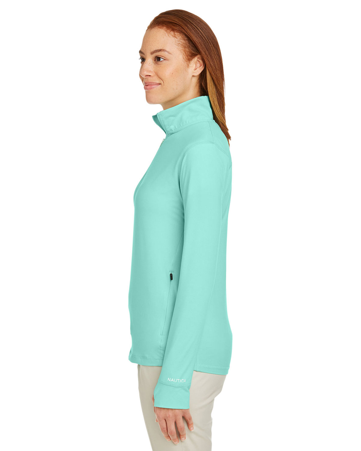 Nautica N17925 Women's Saltwater Quarter-Zip Pullover view 3