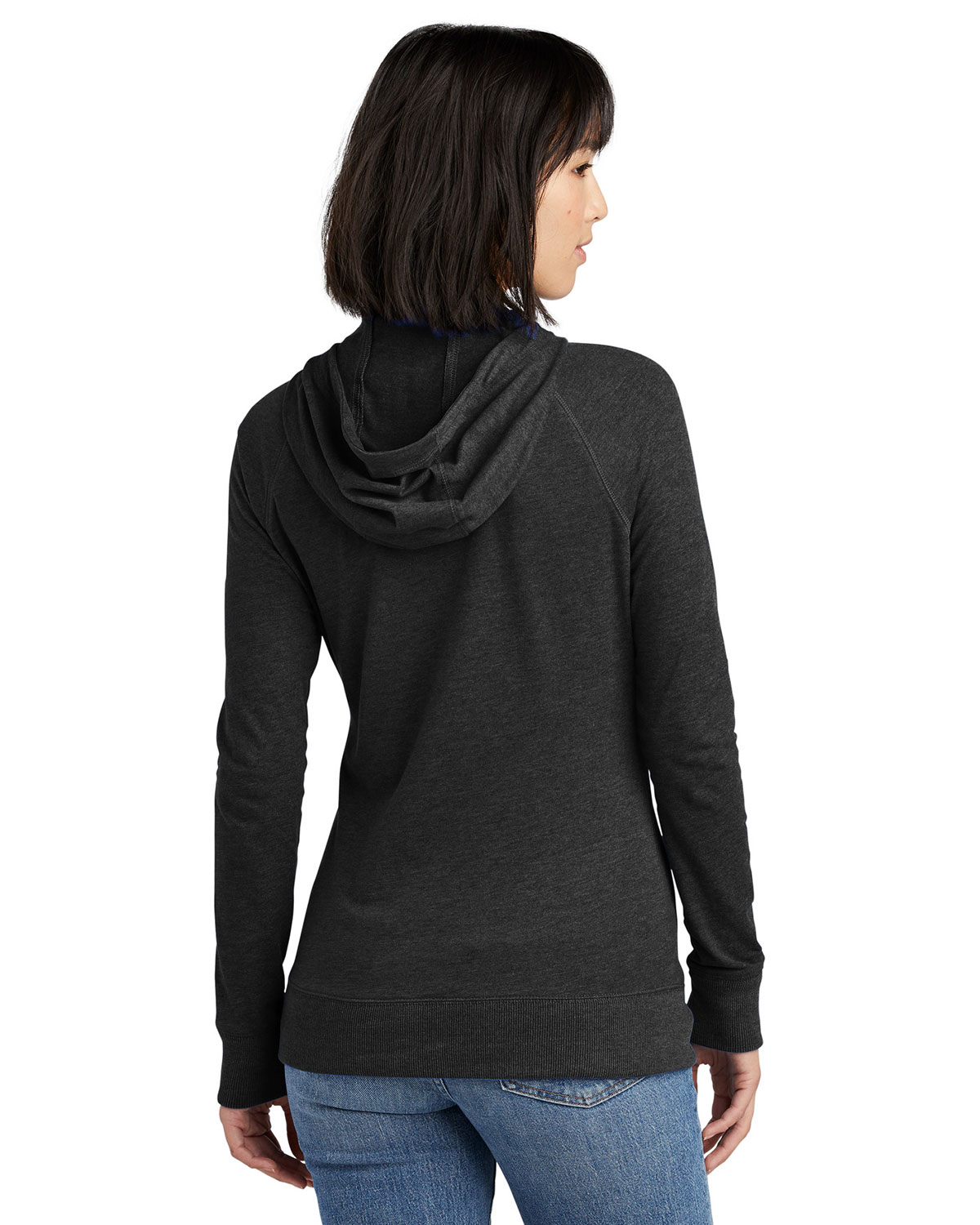 New Era LNEA122 Women's Sueded Cotton Blend Full-Zip Hoodie view 2
