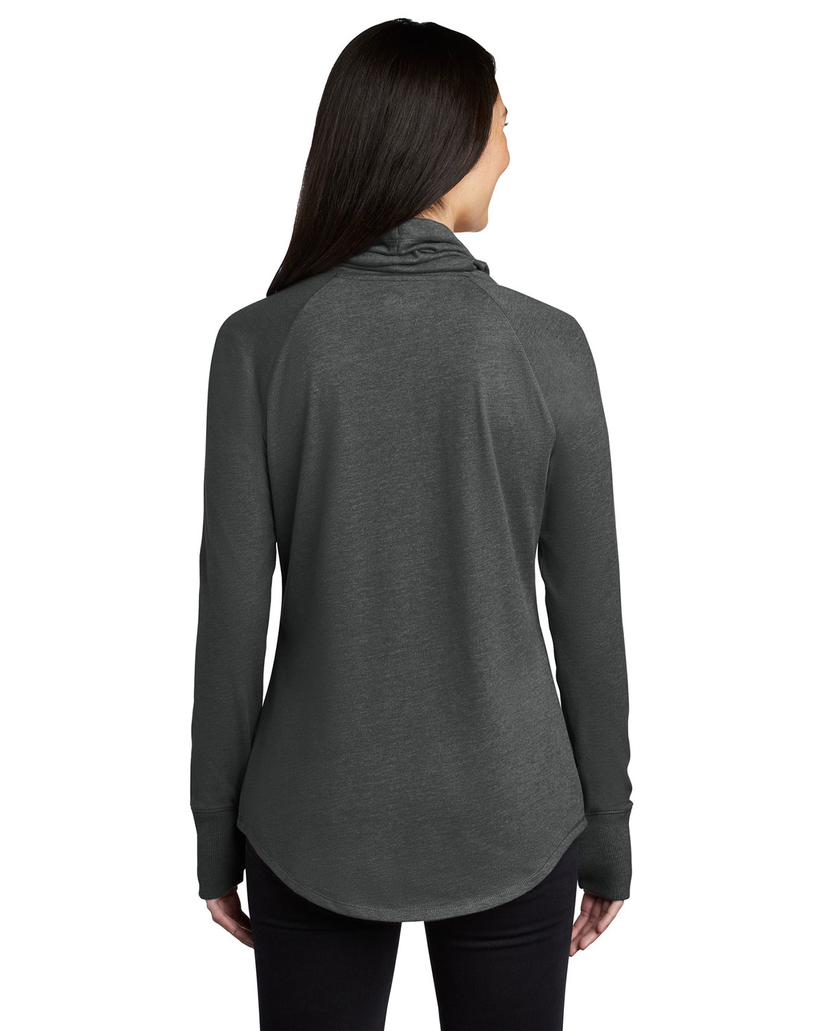 New Era LNEA123 Women's Sueded Cotton Blend Cowl Tee view 2