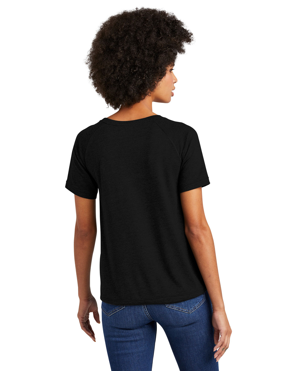 New Era LNEA133 Women's Tri-Blend Performance Cinch Tee view 2