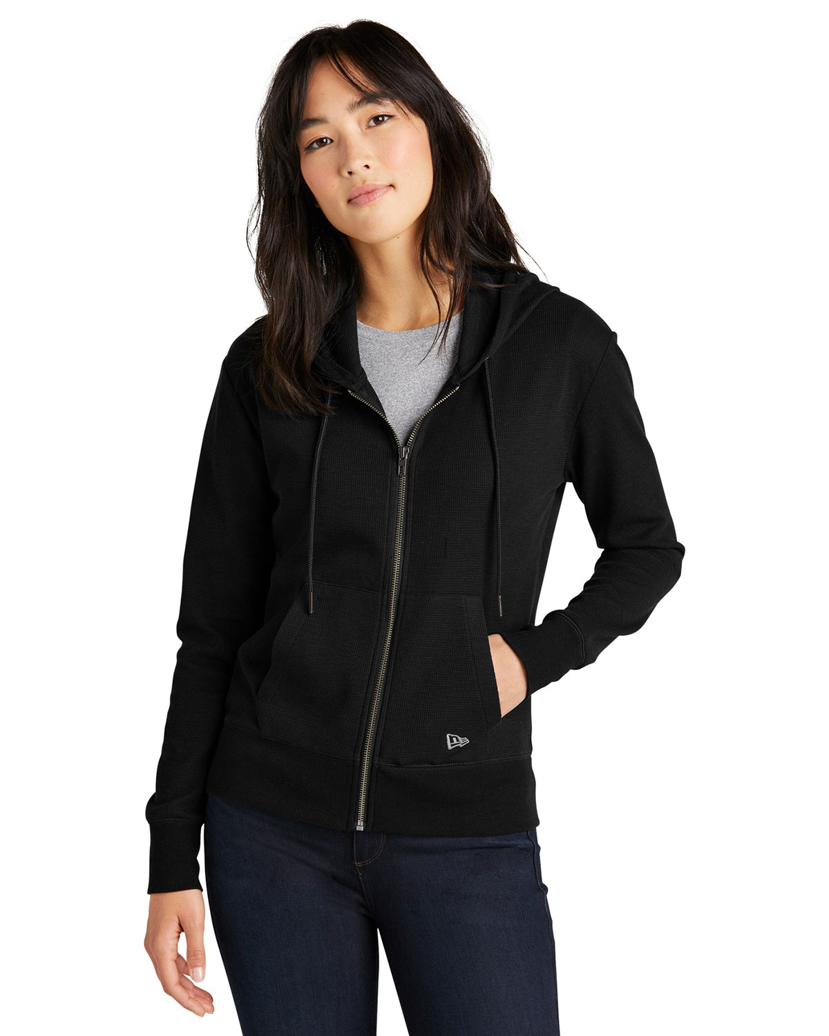 New Era LNEA141 Women's Thermal Full-Zip Hoodie