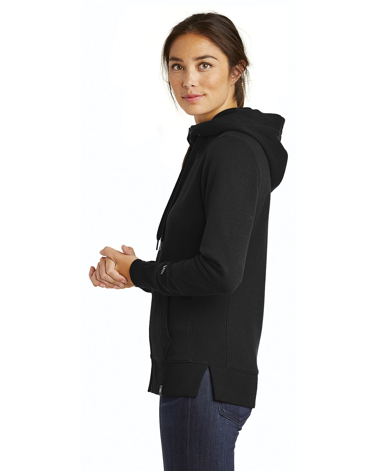 New Era LNEA502 Women's French Terry Full-Zip Hoodie view 3