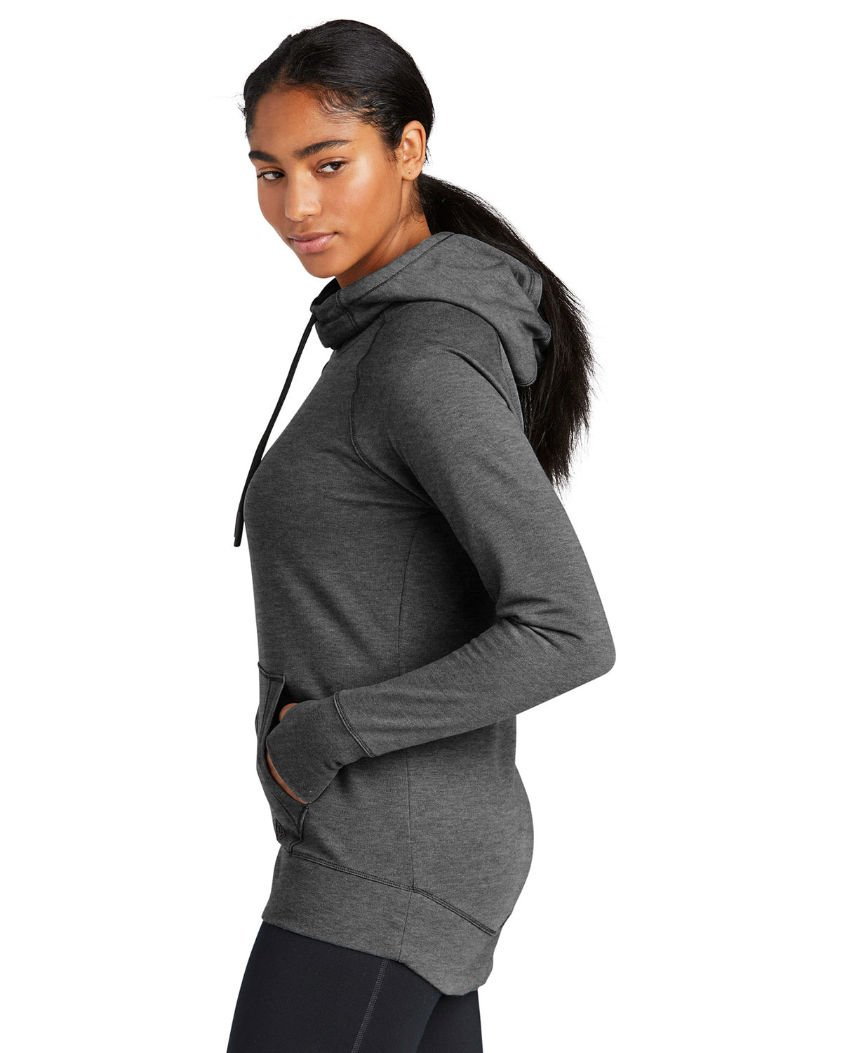 New Era LNEA510 Women's Tri-Blend Fleece Pullover Hoodie view 3