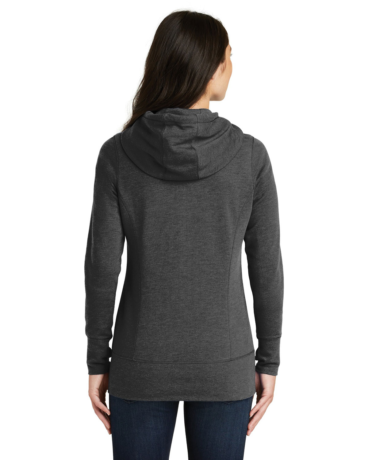 New Era LNEA511 Women's Tri-Blend Fleece Full-Zip Hoodie view 2