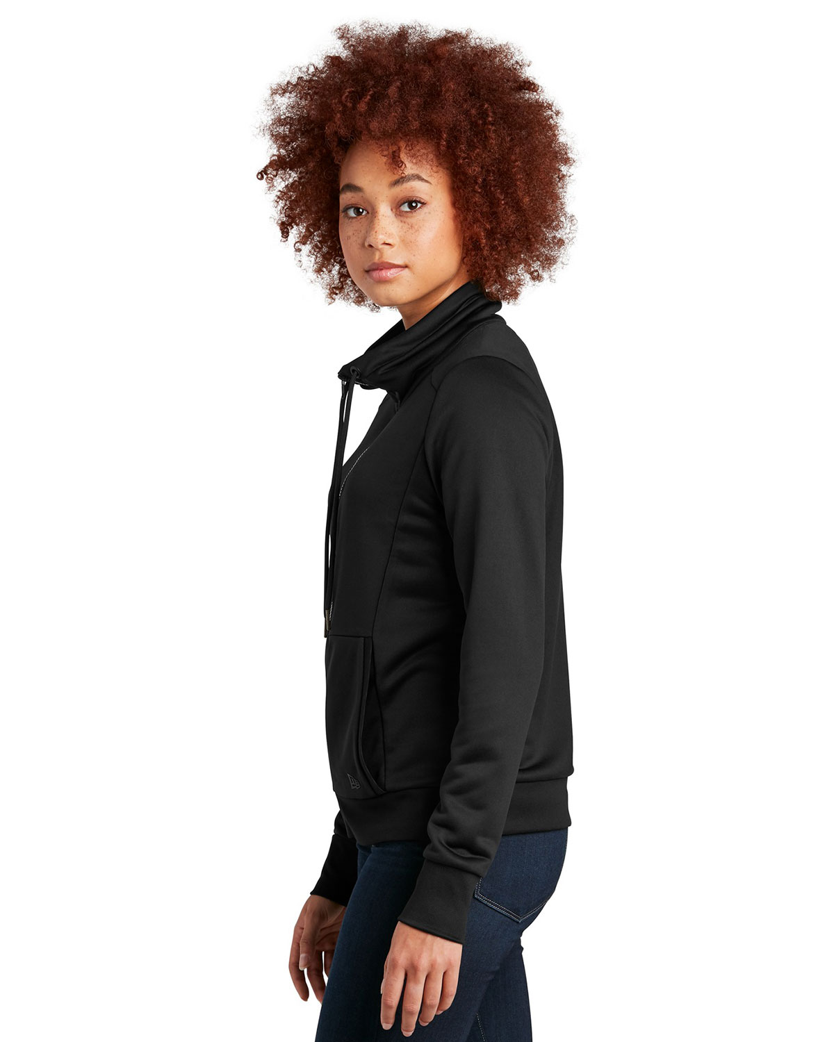 New Era LNEA530 Women's Performance Terry Full-Zip Cowl view 3