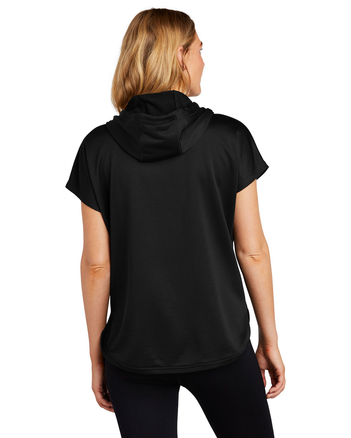 New Era LNEA533 Women's Performance Terry Short Sleeve Hoodie view 2
