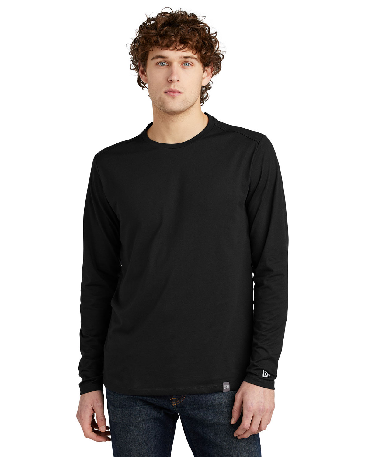 New Era NEA102 Heritage Blend Long Sleeve Crew Tee
