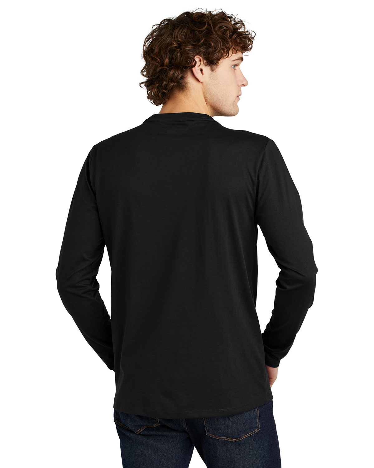 New Era NEA102 Heritage Blend Long Sleeve Crew Tee view 2