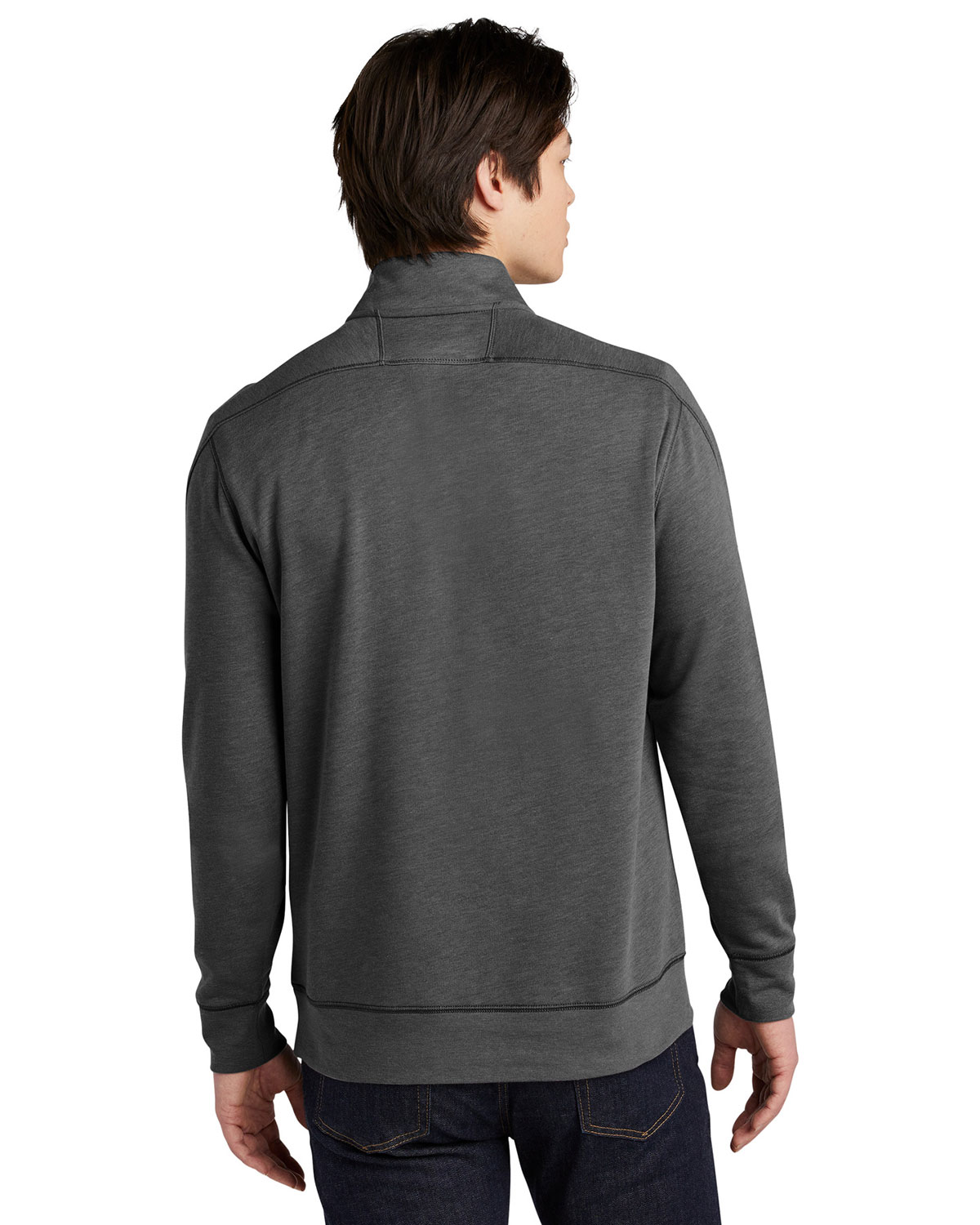 New Era NEA512 Tri-Blend Fleece 1/4-Zip Pullover view 2