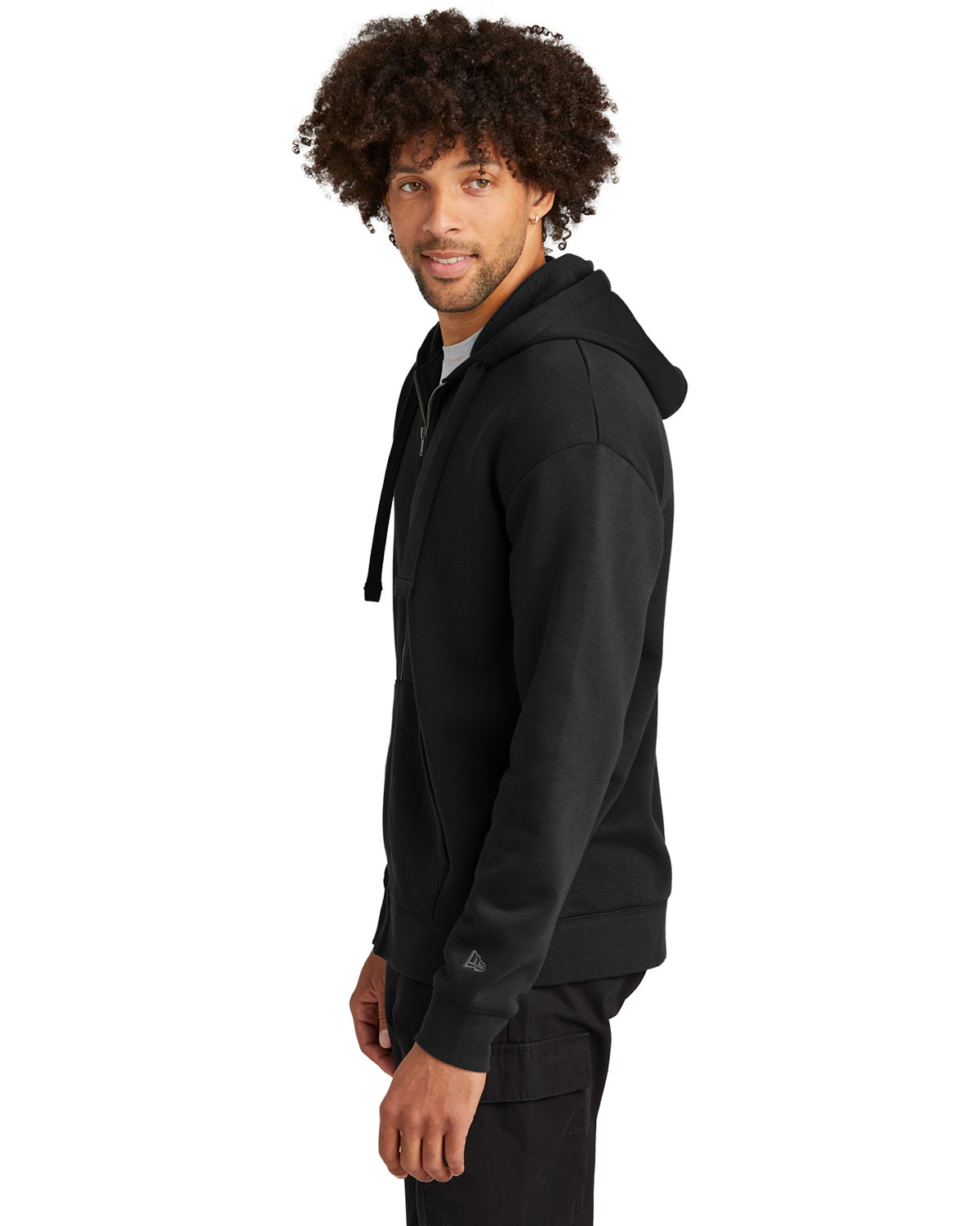 New Era NEA526 Heritage Fleece Full-Zip Hoodie view 3