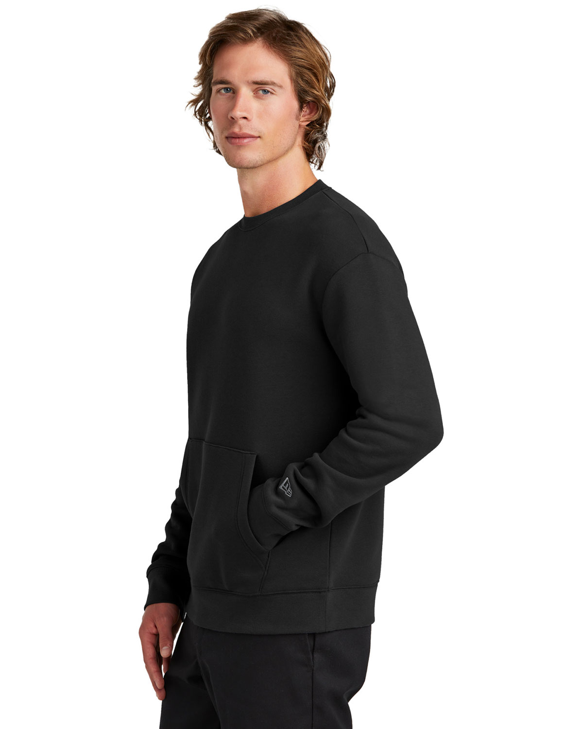 New Era NEA527 Heritage Fleece Pocket Crew view 3