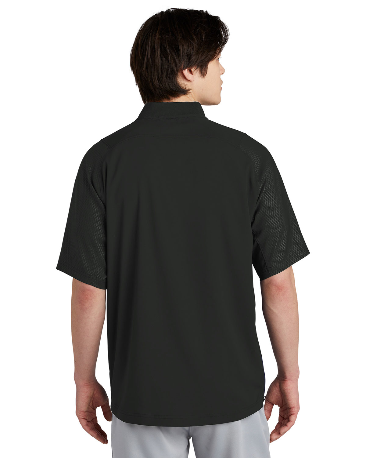 New Era NEA600 Cage Short Sleeve 1/4-Zip Jacket view 2