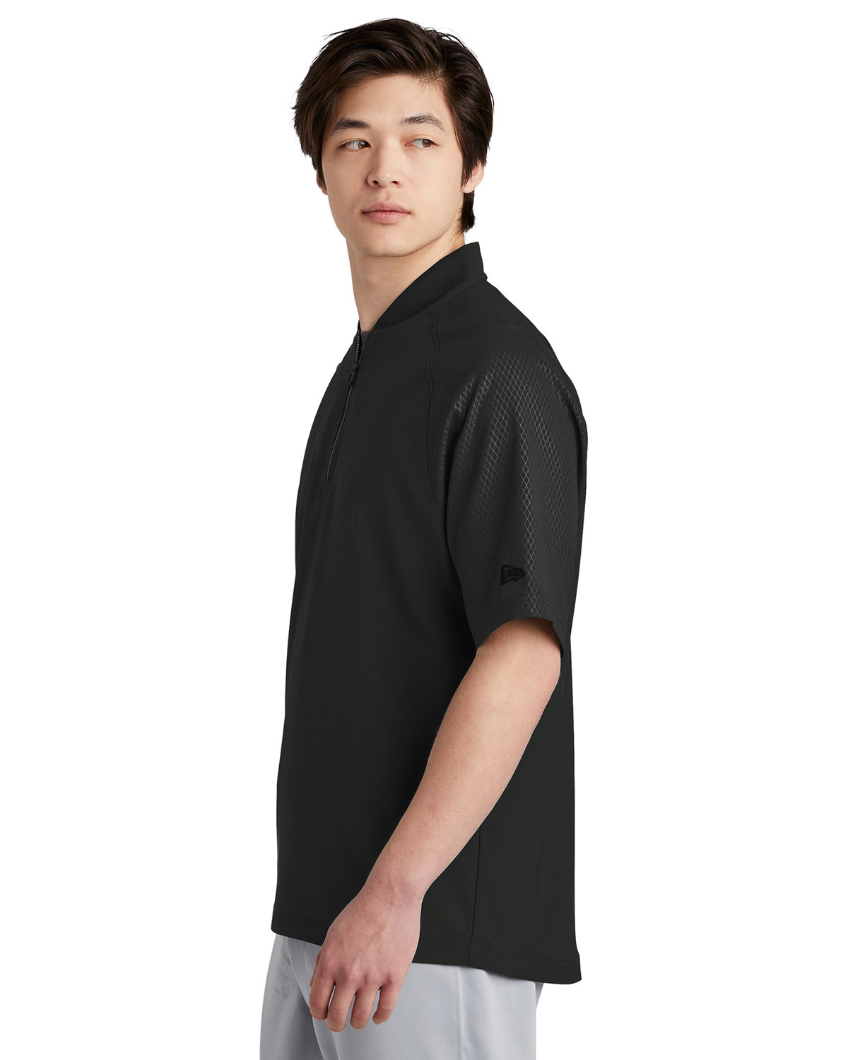 New Era NEA600 Cage Short Sleeve 1/4-Zip Jacket view 3
