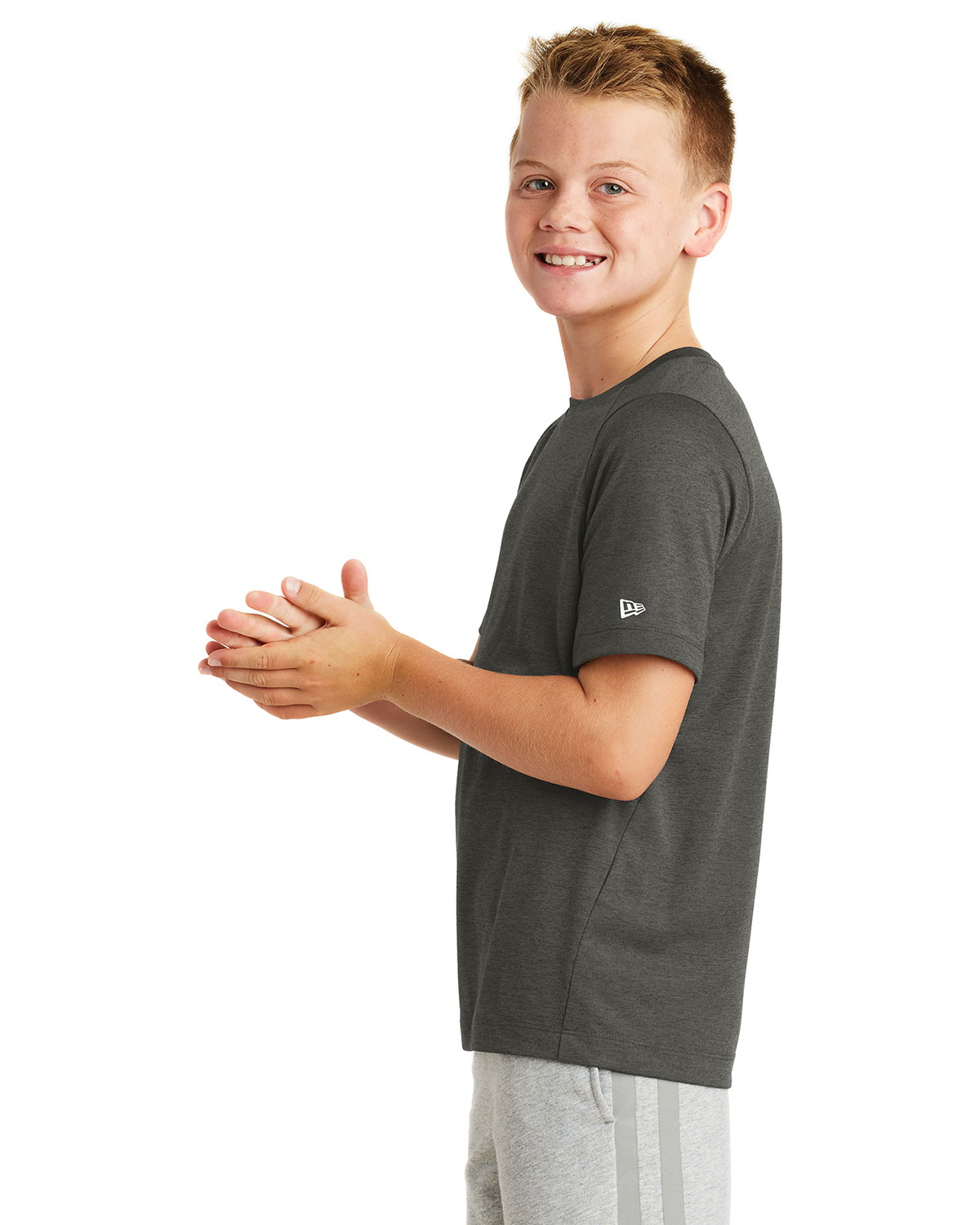 New Era YNEA200 Youth Series Performance Crew Tee view 3