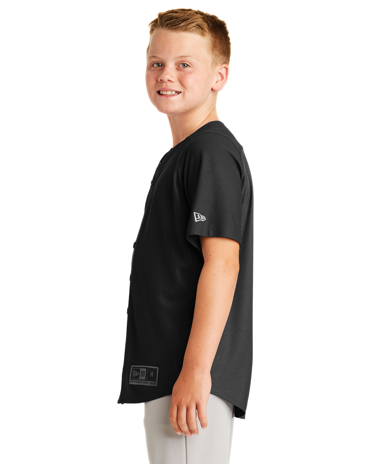 New Era YNEA220 Youth Diamond Era Full-Button Jersey view 3