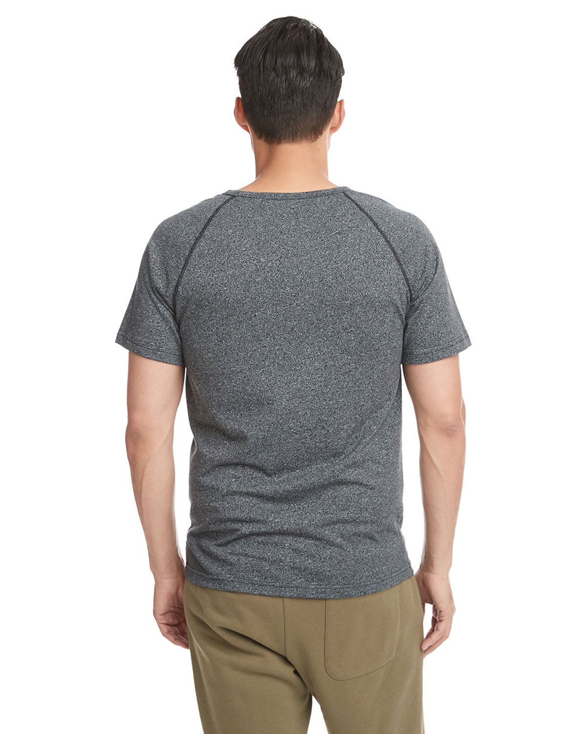 Next Level Apparel 2050 Men's Mock Twist Raglan T-Shirt view 2
