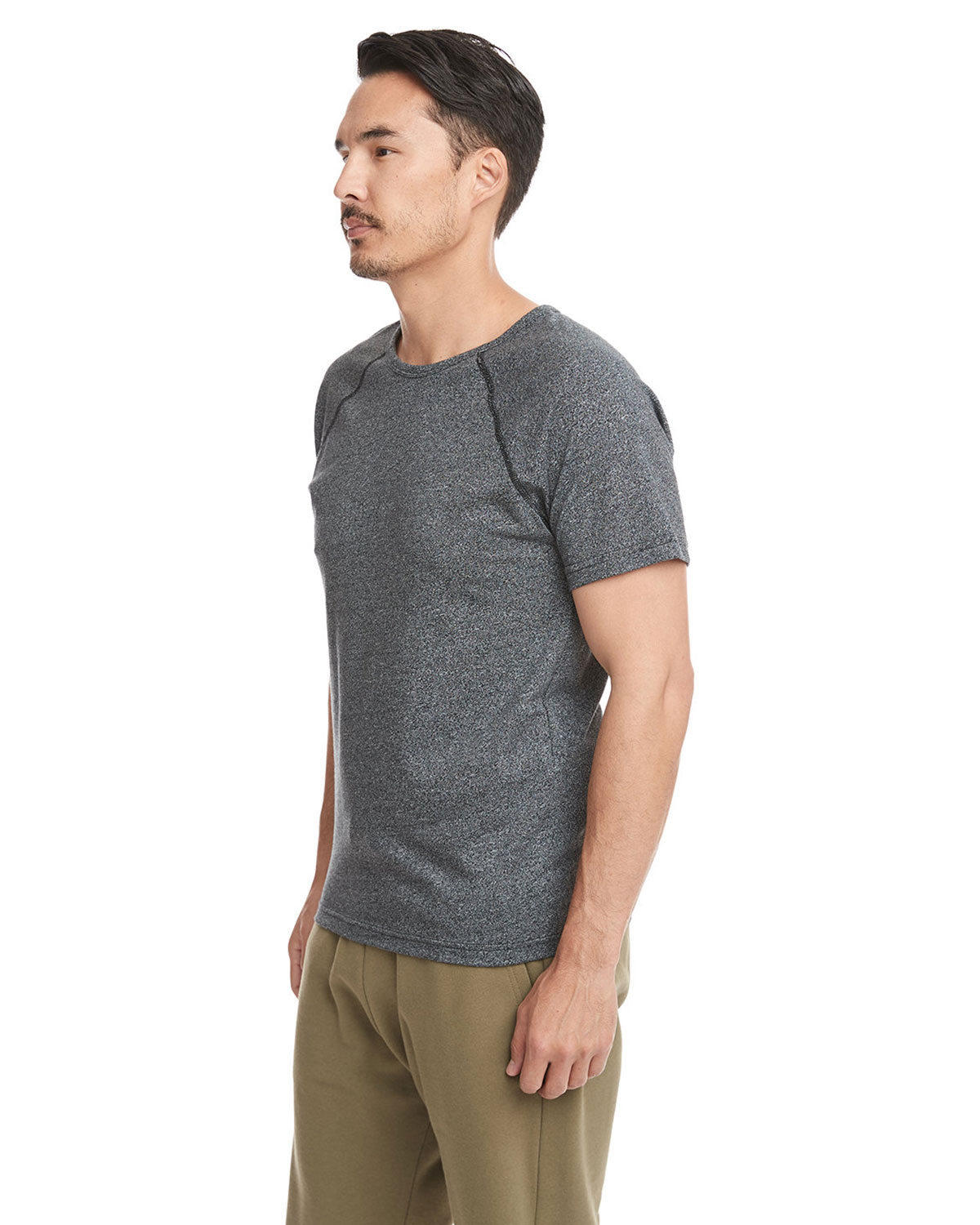 Next Level Apparel 2050 Men's Mock Twist Raglan T-Shirt view 3