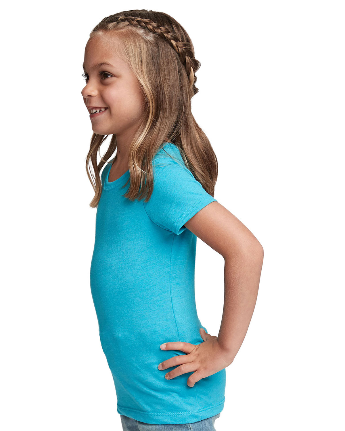 Next Level Apparel 3712 Girls� CVC Princess T-Shirt view 3