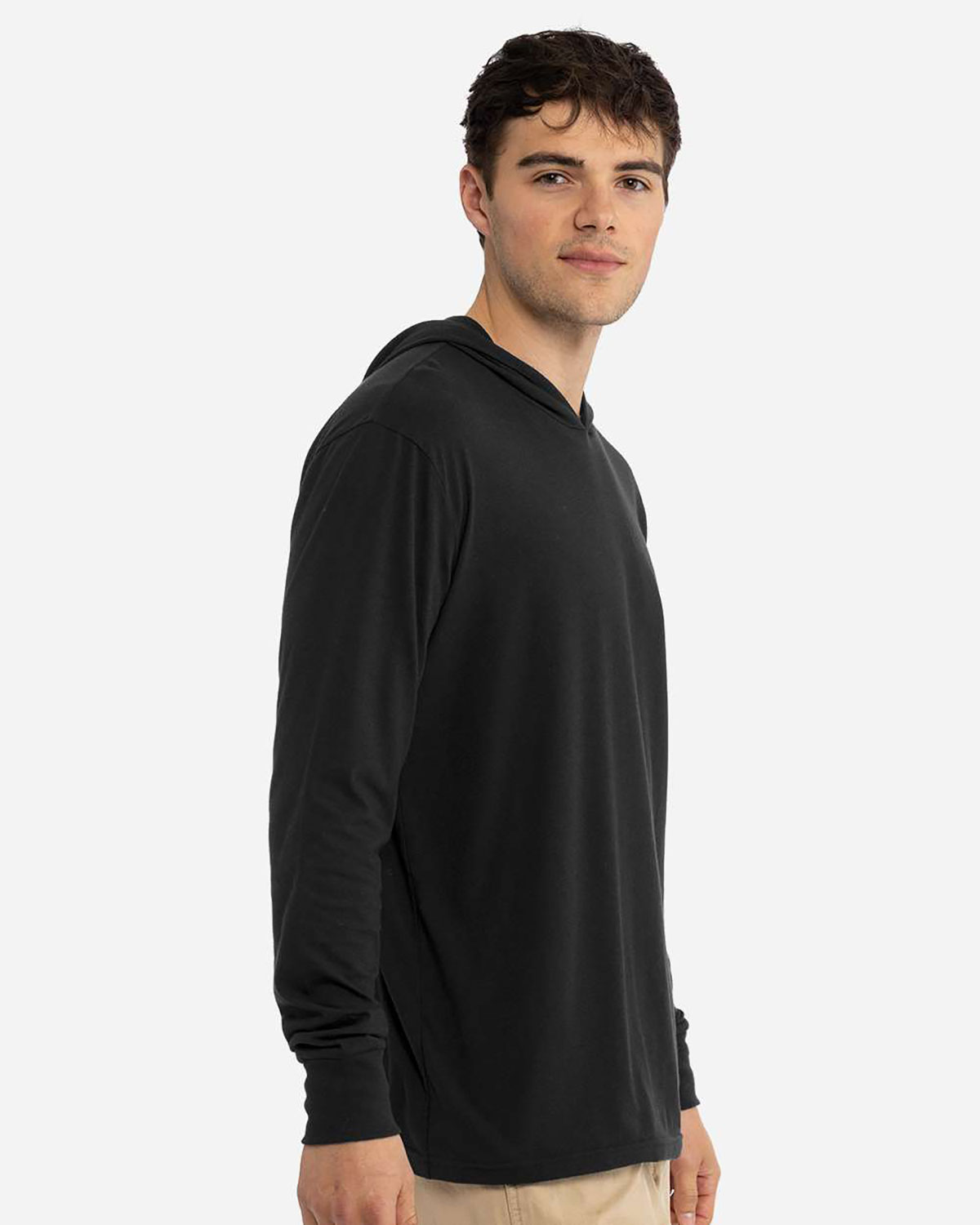 Next Level Apparel 6221 Unisex CVC Hoodie Long Sleeve T-Shirt view 3