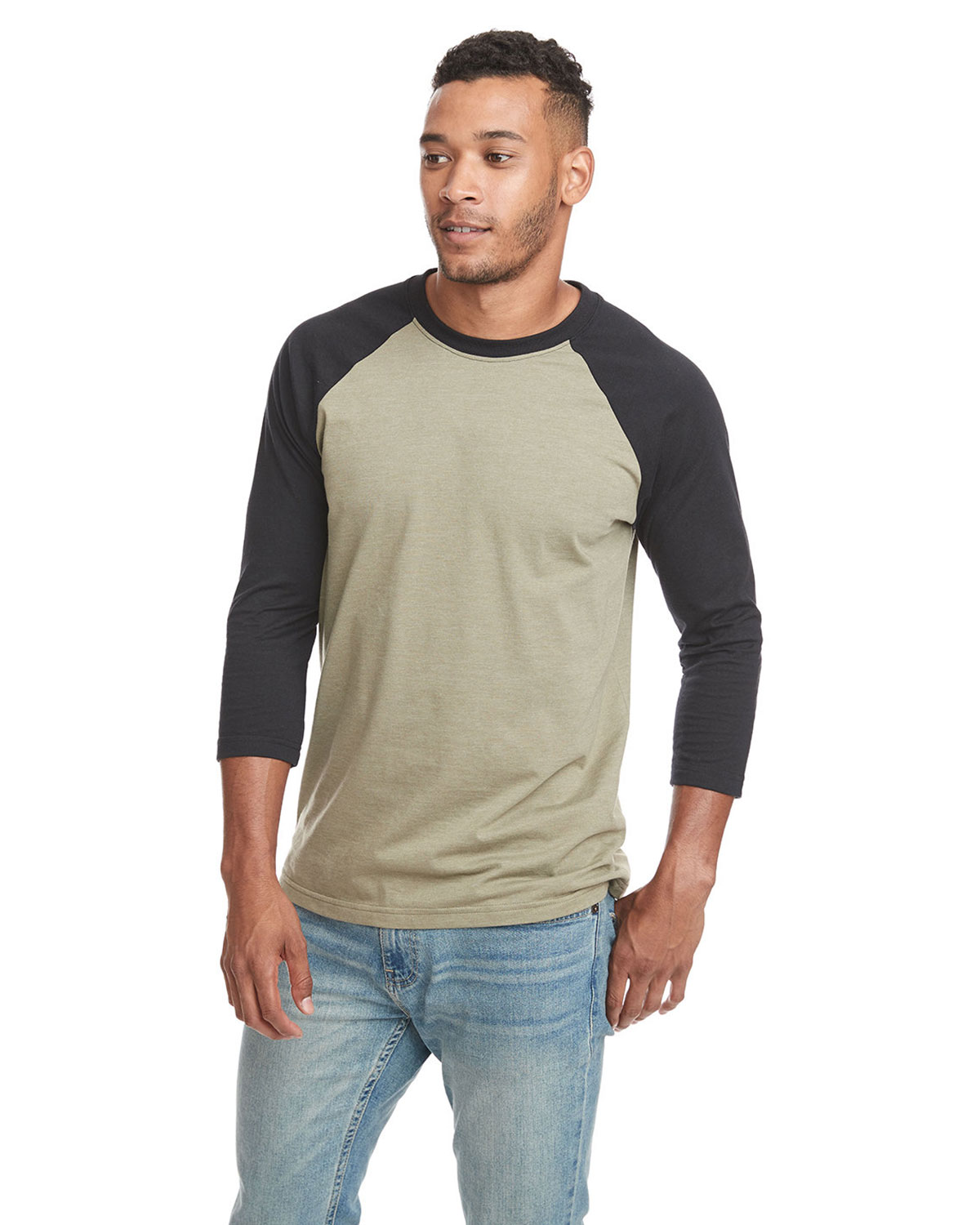 Next Level Apparel 6251 Unisex CVC Three-Quarter Sleeve Raglan T-Shirt